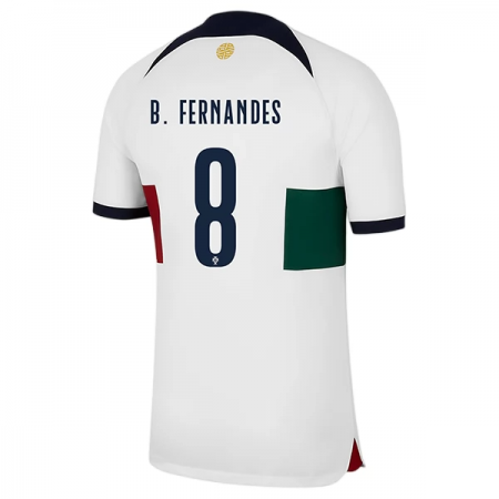 Portugal B.Fernandes 8 Udebane trøje World Cup 2022 S/S